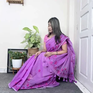 Premium Moslin Saree