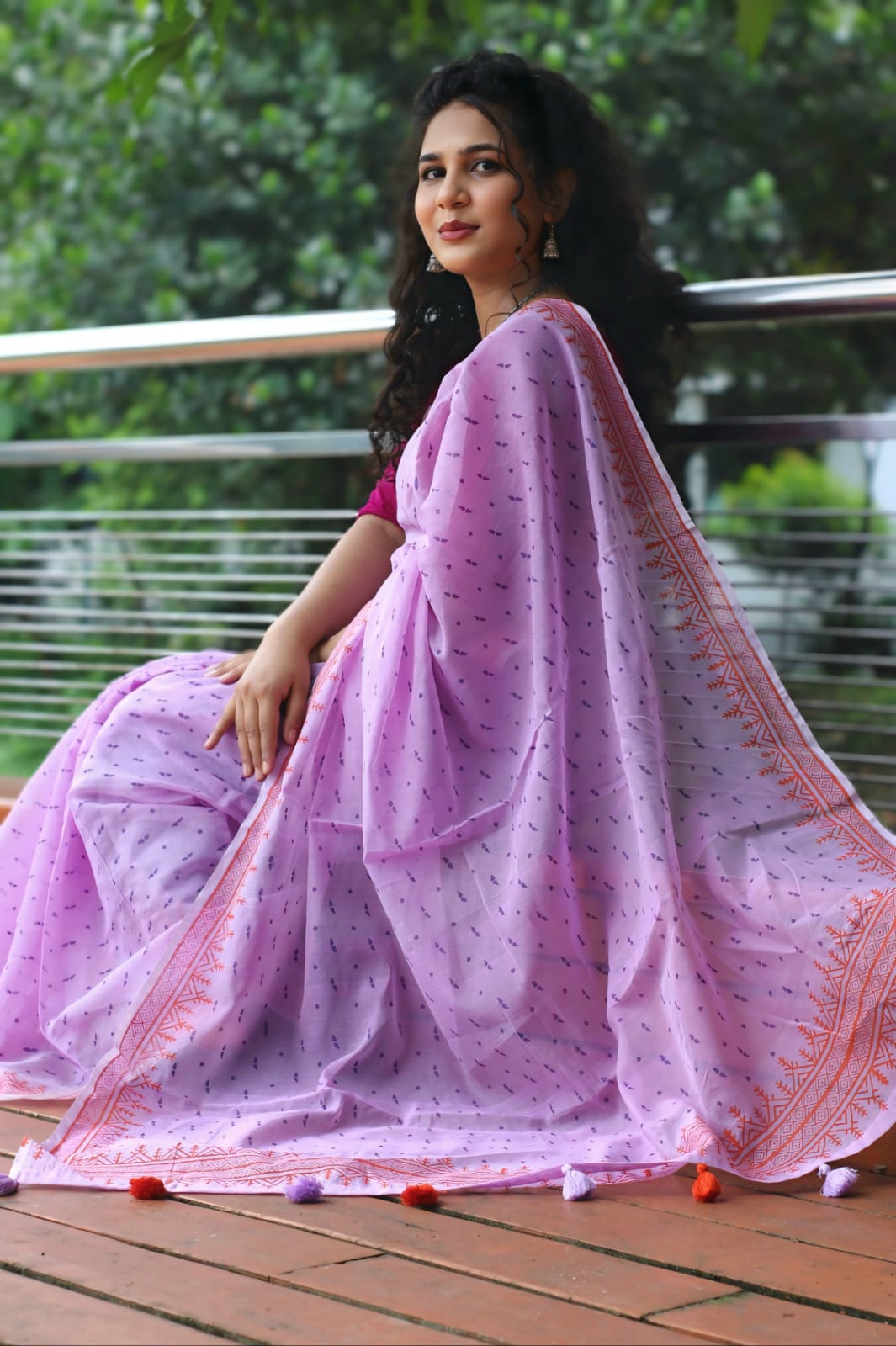 Tangail Silk Block Print