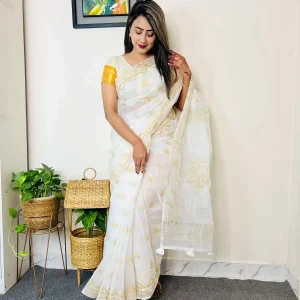 Semi Moslin Saree